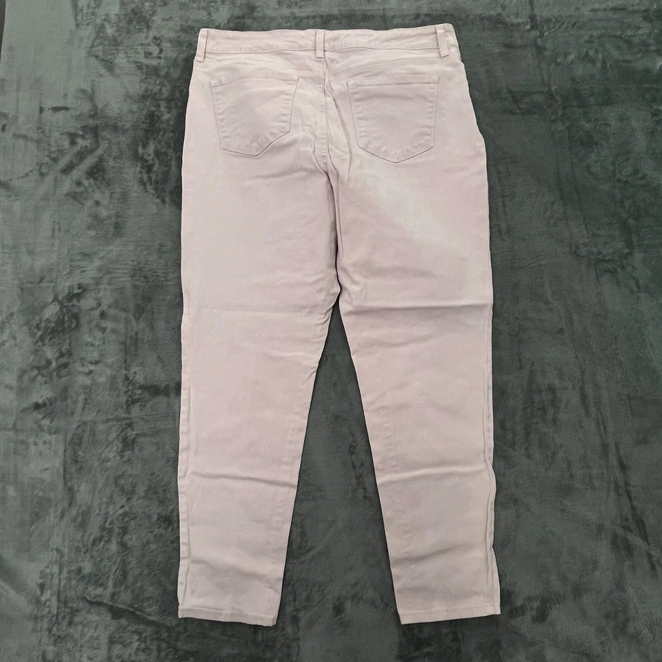 Pantalones Bandolino Mujer Talla 16 Rosa Sólido Mandie Ajustados Tobillo Algodón Elástico Foto 2 de 4