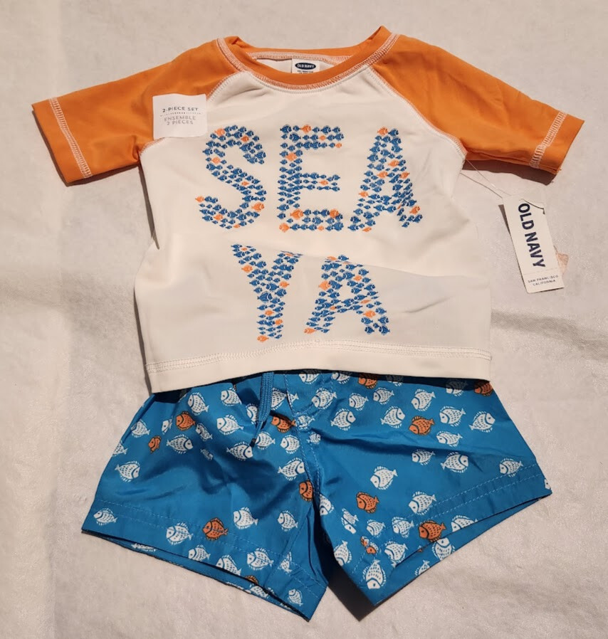 Matching Swimsuits Old Navy Baby Bathing Suits NWT Old Navy Sea Ya