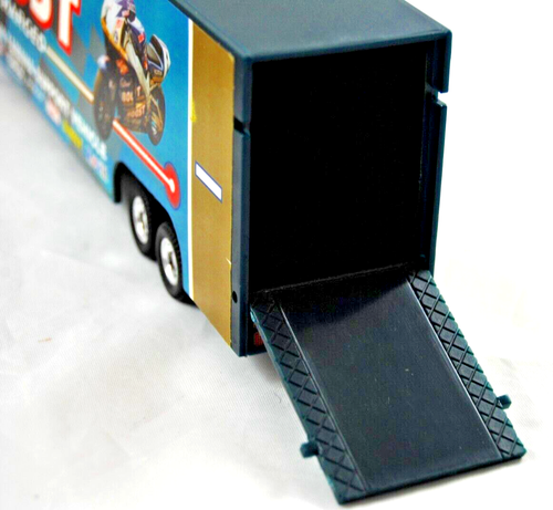 Corgi 59519 VOLVO Truck & CADBURY'S BOOST YAMAHA BIKE RACE TRANSPORT Trailer GC - Picture 15 of 21