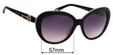 SFx Replacement Sunglass Lenses Fits Tiffany  Co Tf 4118-b-f - 57mm Wide