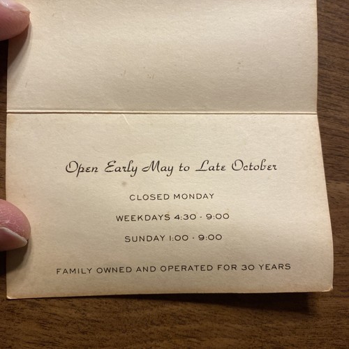 Vtg 1970s Harvest Inn Restaurant Business Card Manchester Village Vermont VT P1H - Imagen 6 de 15