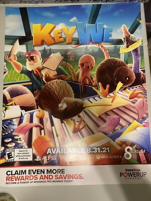 Key We Advertising Video Game Display Promo Poster 22''×28''