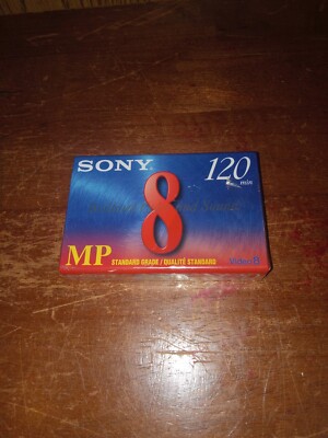 Sony 8mm MP 120 Min Standard Tape P6-120MPC Video8  SEALED! NEW! 