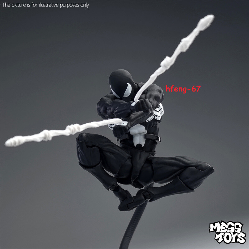 messtoys スパイダーマン CT Toys Messtoys Symbiote Spider-Man Black Spider Action Figure
