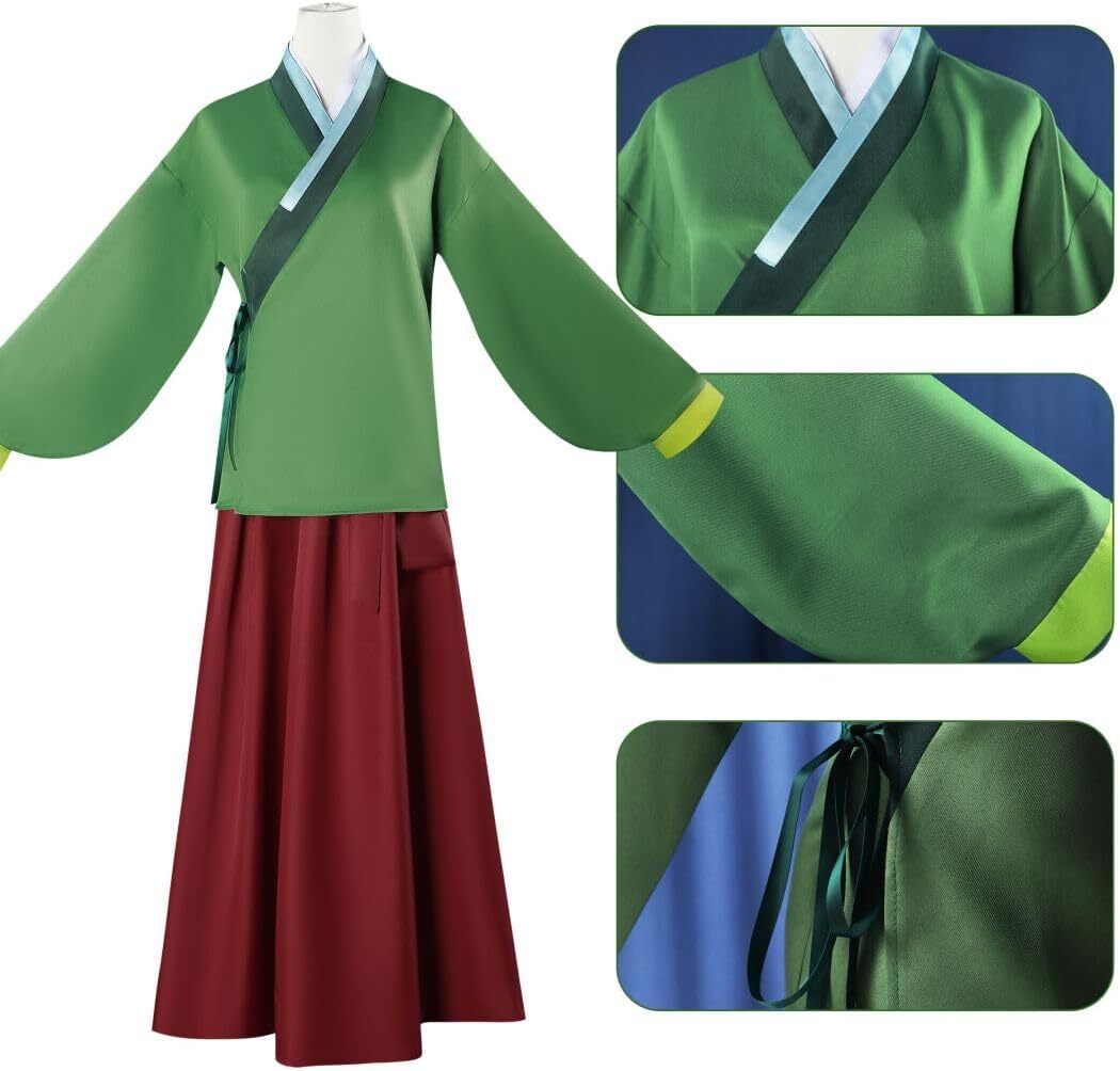 Costume Anime I Diari della Farmacia Jinshi Maomao Cosplay Parrucca Abiti da Festa foto 4