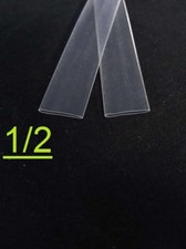 1/2" inch 12.7mm CLEAR 2:1 heat shrink tubing polyolefin 1FOOT 