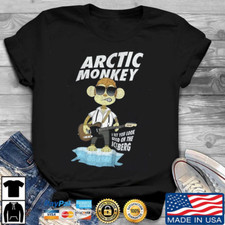 Camicia Arctic Monkeys Retro Band unisex S-234XL nera regalo famiglia NG3291