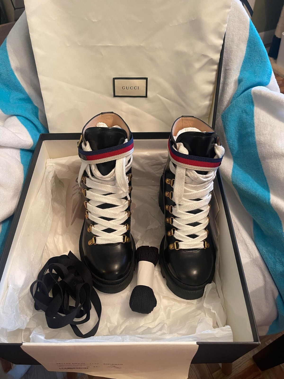 leather ankle boot with sylvie web