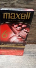 Maxell Videocassette 6 Hour T-120 Premium High Grade NEW