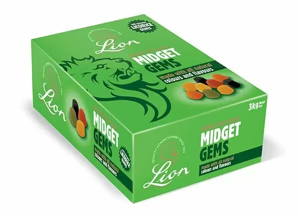 Lion Midget Gems Full 2kg Traditional Sweets Gift Box