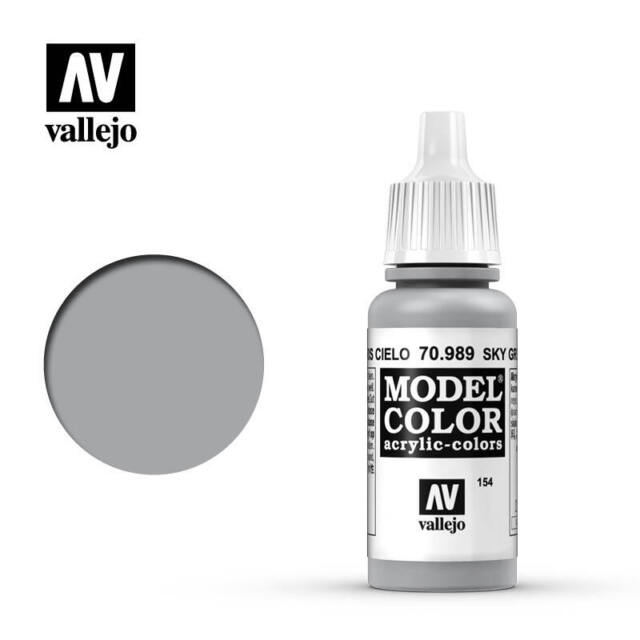 Valejo Modelo Color Acrylic Paint Color Acrílico 154 Sky Grey 70989 Vallejo