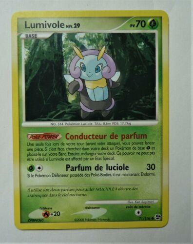 Carte Pokemon LUMIVOLE 71/106 / PV70 / 2008 TBE FRANCAISE - Photo 1/2