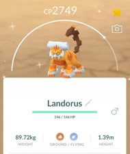 - Shiny Landorus (Therian) -  P T C - 80k stardust  - Description