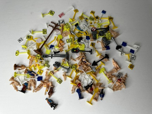 Vintage HO Scale Miniature People: Over 120 Figures for Train Layout Stop Signs