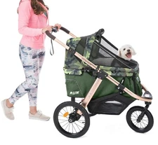 HPZ™ PET ROVER RUN Performance Jogging Sports Stroller for Dogs & Cats - Green