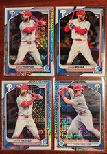 2024 Bowman Chrome Bryce Harper Aiden Miller Refractor Phillies Lot