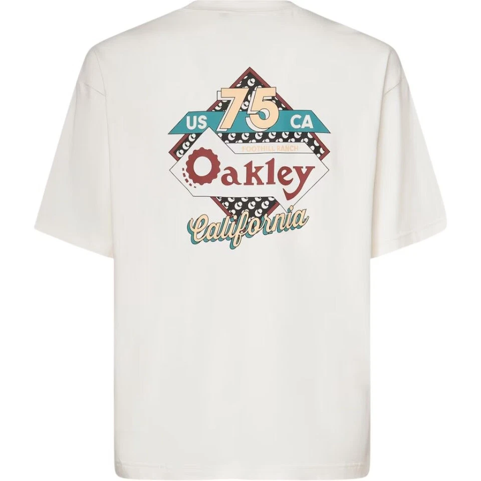 Oakley En New Retro Motel 2.0 Ceramic White Tee - image 2 of 4