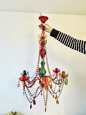 KARE colourful 6 arm chandelier