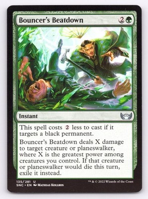 Bouncer's Beatdown 135 Uncommon Streets of New Capenna Magic: The Gathering NM