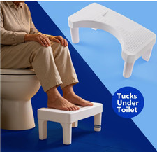 6.8 Inch Toilet Stool for Bathroom,Non-Slip Potty Stool for Pooping,Toilet Stool