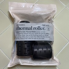 Kitsch Ceramic Thermal Hair Rollers 8 Count 3 Sizes Self-Gripping Volume  Curl