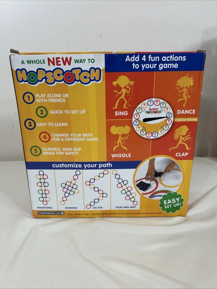 Hasbro Twister Hopscotch GAME Kids Active Indoor Game NIB Kids 6+ 2008 - Image 3 of 4
