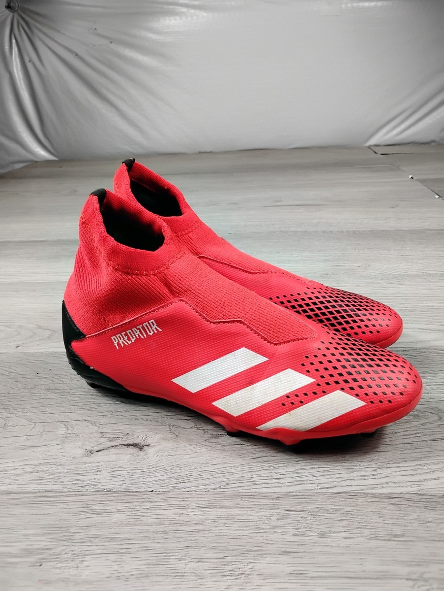 Adidas Predator 20.3 FG Mens Laceless Soccer Cleats Red Black