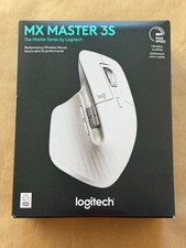 NEW LOGITECH MX MASTER 3S PERFORMANCE WIRELESS MOUSE PALE GRAY PN: 910-006558