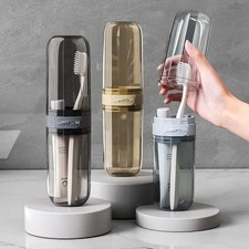 Transparent Toothbrush Travel Case Portable Holder for Trips  Outdoor Use  1pc