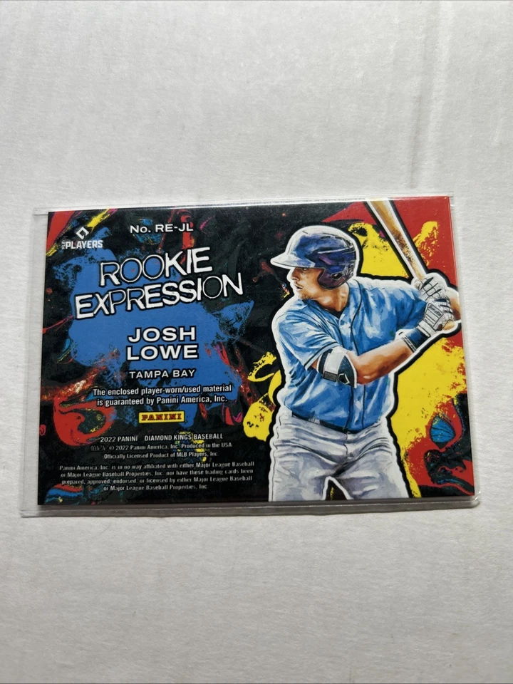 Josh Lowe 2022 Panini Diamond Kings #RE-JL Rookie Expression Tampa Bay Rays - Image 2 of 2