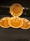 Vintage  Fire King Peach Lustre Laurel Rimmed 7.5"  Soup Bowls - Set of 4