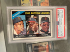 1966 TOPPS #215 BATTING LEADERS CLEMENTE MAYS AARON BASEBALL CARD PSA 6 EX/MT