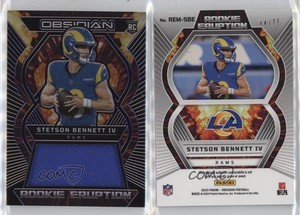 2023 Panini Obsidian Purple Electric Etch /75 Stetson Bennett IV #REM-SBE RC