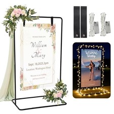 Wedding Welcome Sign Stand, Adjustable Welcome Wedding Sign Holder with