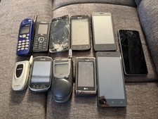 Lot of 11 Vintage Cell Phones Flip Slider Samsung LG Nokia