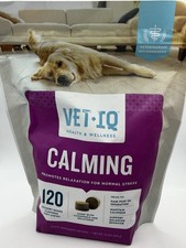 VetIQ Calming Support Supplement, Chews for Dogs 120 Count, Brown Exp. 05/2027