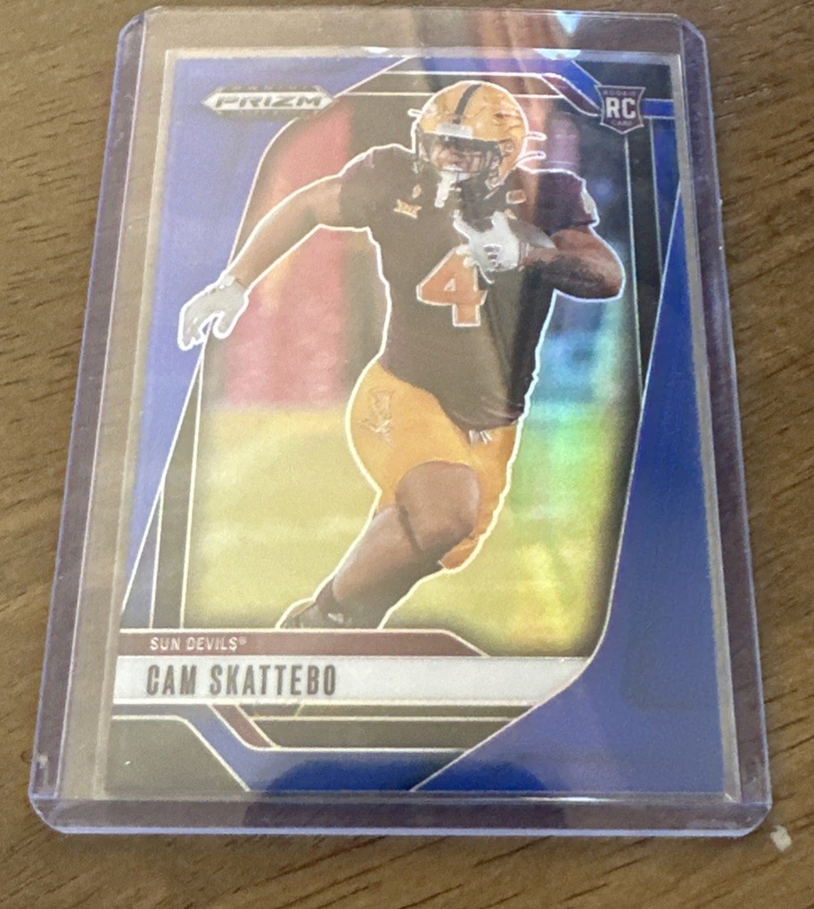2025 Panini Prizm Draft Picks - Cam Skattebo #9 Blue Prizm /249 (RC)