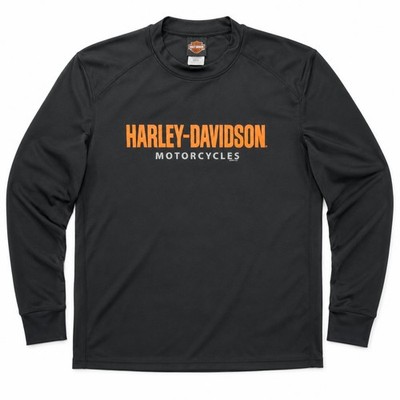 Harley-Davidson Men's Turn To Victory Performance Mock Neck Long Sleeve Shirt -