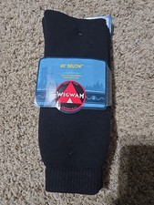 WIGWAM 40 BELOW HEAVYWEIGHT BLACK SOCKS F2230 UNISEX SIZE LARGE NEW W/TAG