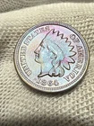 1864 1c Indian Head Cent Civil War Era AU+ Copper Nickel Scarce Type Toned