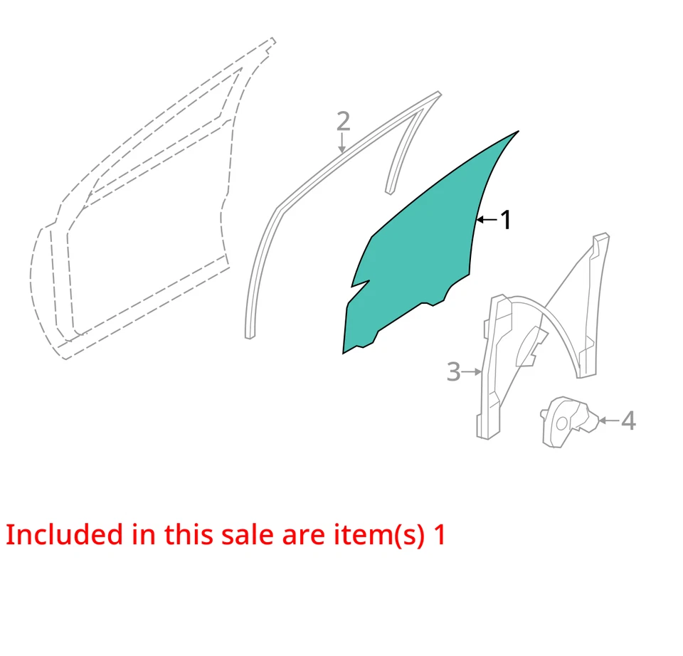 (LOCAL PICKUP ONLY) Driver Left Front Door Glass Tempered Fits 07-14 EDGE 165486 Foto 3 de 4