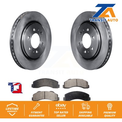 Front Brake Rotors & Ceramic Pad Kit For Ford F-150 Expedition Lincoln Navigator