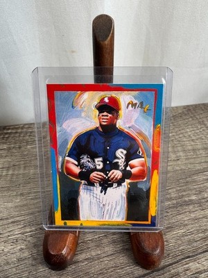 1997 Topps Gallery #PM6 Frank Thomas HOF Peter Max Art