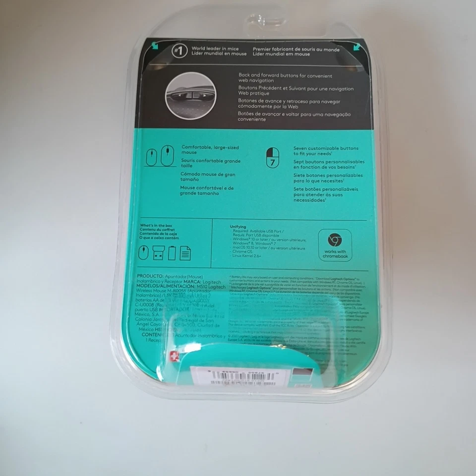 Logitech Control Plus M510 Laser Wireless Mouse New Sealed - Image 2 of 4