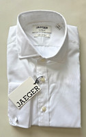 Stylish BNWT Jaeger @ M&S white pure cotton tailored fit long sleeved shirts
