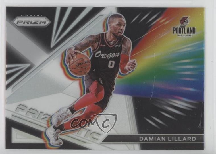 2021-22 Panini Prizm Prizmatic Silver Prizm Damian Lillard #7 0v4l