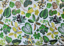 IKEA Curtain Panels Botanical Leaf Pattern Wh...