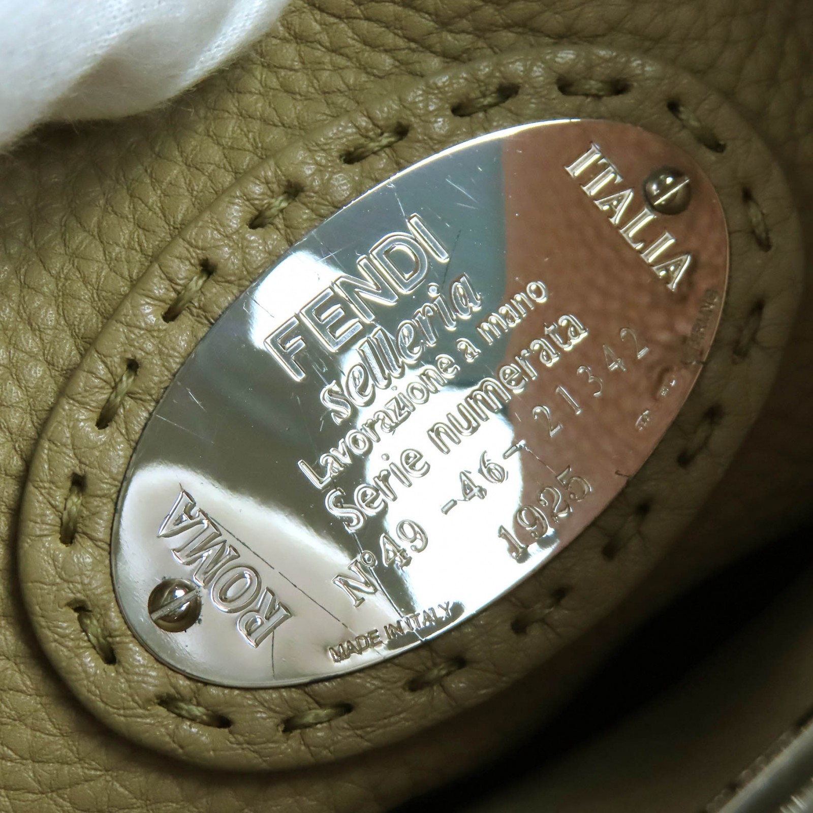 Excellent FENDI Shoulder Bag PEEKABOO Regular 2WAY handbag Brown leather Women thumbnail 14