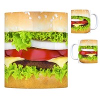 Kaffeebecher Mit Cheeseburger Motiv Kaffeetasse Tasse