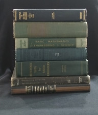 Lot of 7 Vintage Science Math Engineering Books McGraw Hill  Prentice Hall 